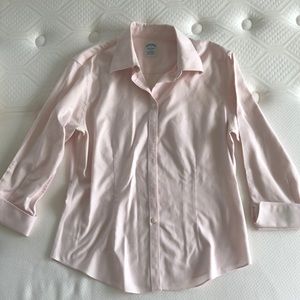 GUC Brooks Brothers pink non-iron button down